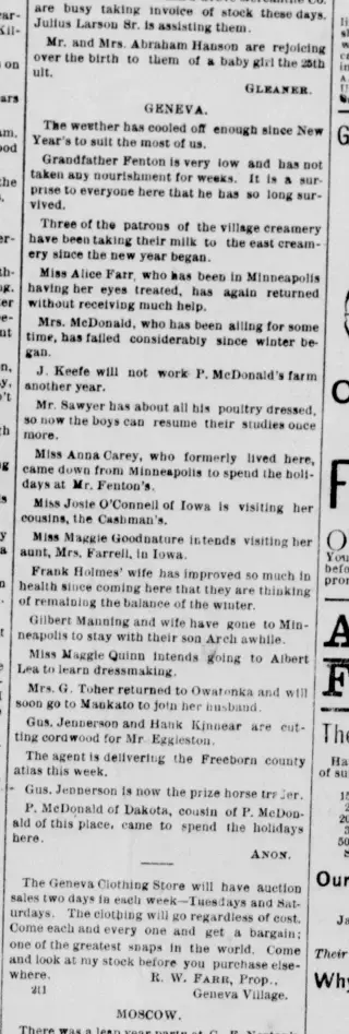 other Newspaper clipping from Jan 8, 1896 5931577