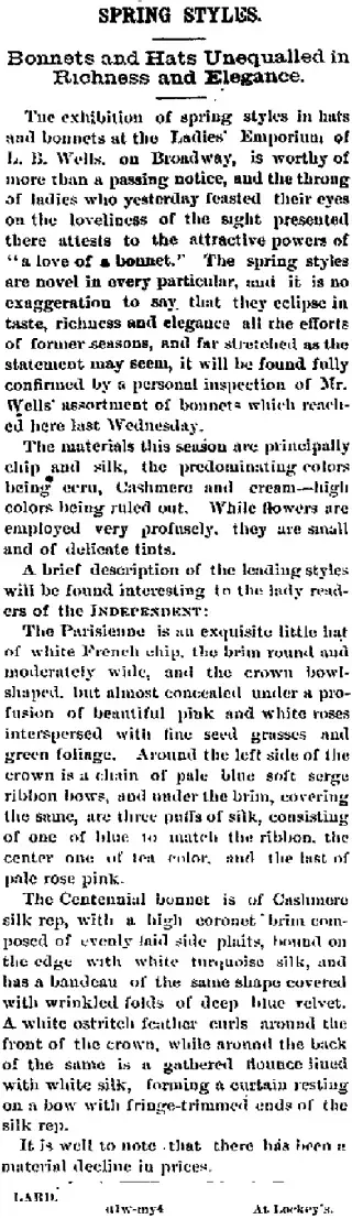 other Newspaper clipping from May 12, 1876 5931981