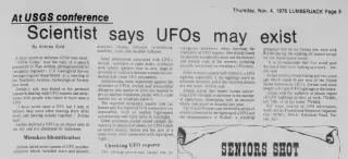 other Newspaper clipping from Nov 4, 1976 5932058