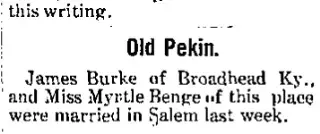 Marriage Newspaper clipping from Apr 4, 1912 5932264