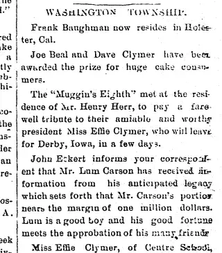 other Newspaper clipping from Apr 10, 1886 5932269
