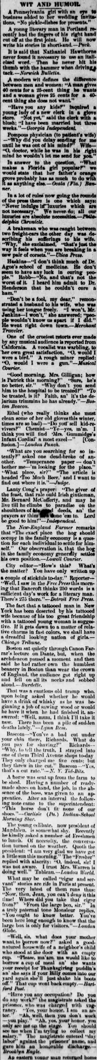 other Newspaper clipping from Jan 15, 1886 5932565