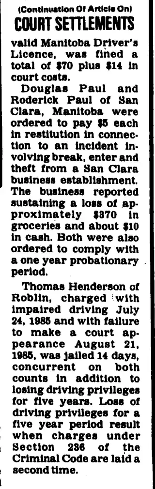 other Newspaper clipping from Oct 23, 1985 5932963