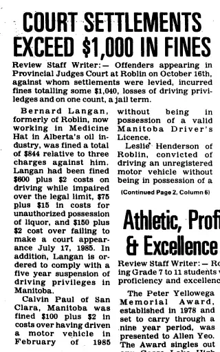 other Newspaper clipping from Oct 23, 1985 5932966