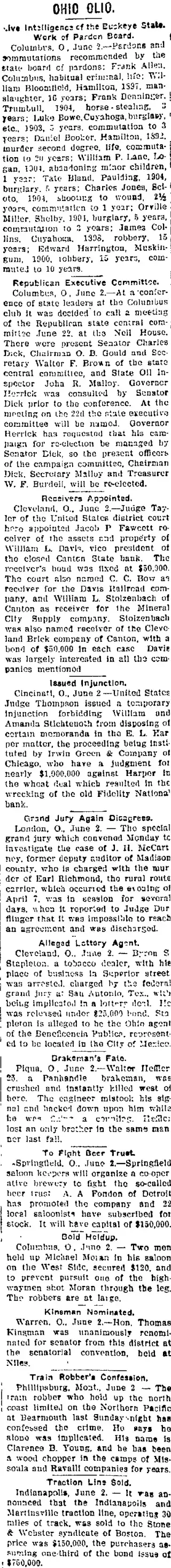 other Newspaper clipping from Jun 3, 1905 5933300