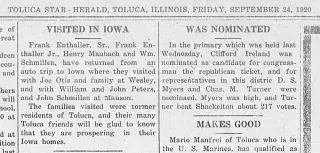 General news Newspaper clipping from Sep 24, 1920 5933691