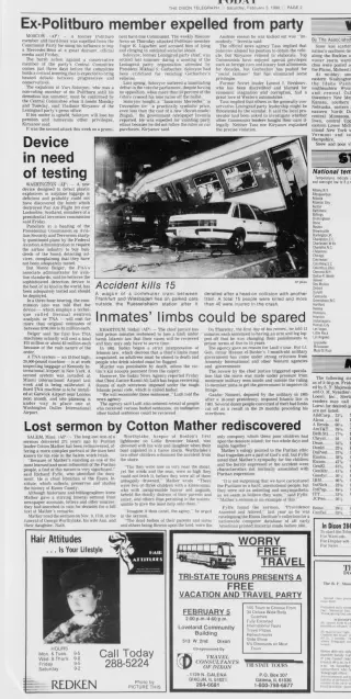other Newspaper clipping from Feb 3, 1990 5933762