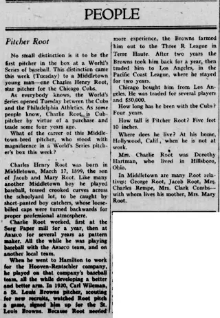Sports Newspaper clipping from Oct 11, 1929 5934469