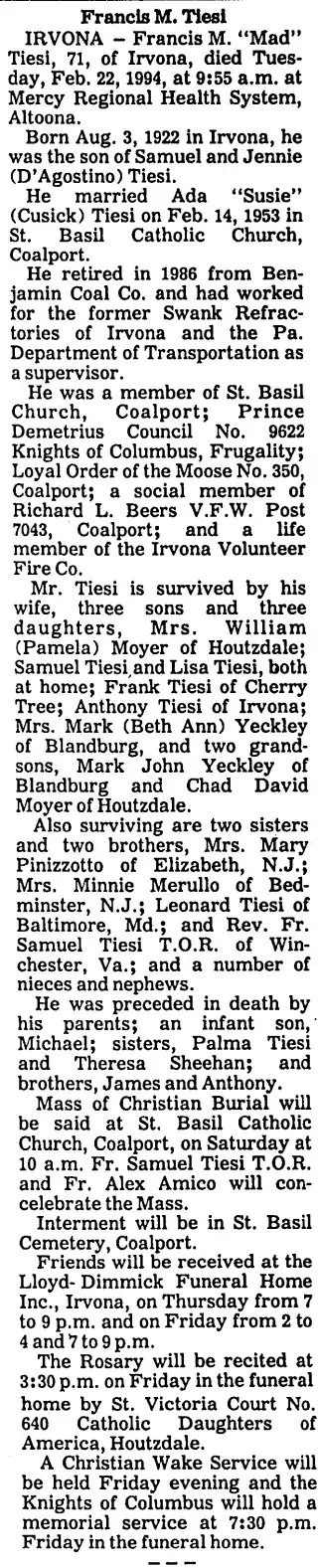 other Newspaper clipping from Feb 23, 1994 5934787