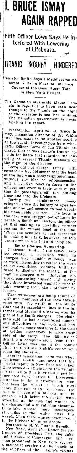other Newspaper clipping from Apr 25, 1912 5934924