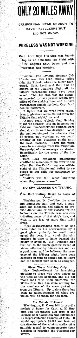 other Newspaper clipping from May 2, 1912 5934947