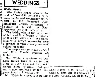 Marriage Newspaper clipping from Sep 26, 1942 5936204
