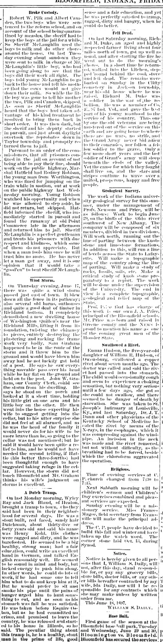 other Newspaper clipping from Jun 25, 1897 5936240