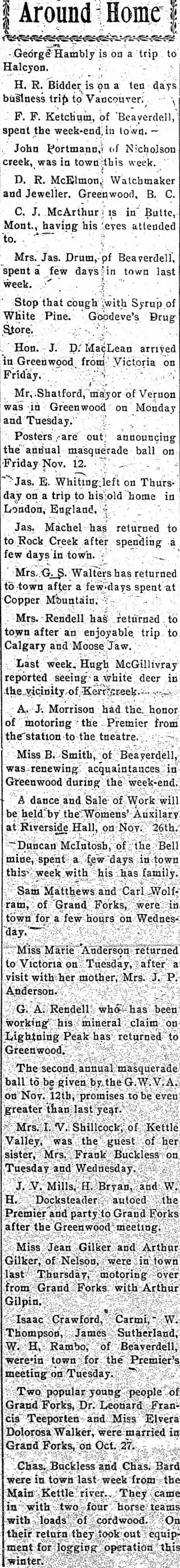 other Newspaper clipping from Nov 4, 1920 5936594