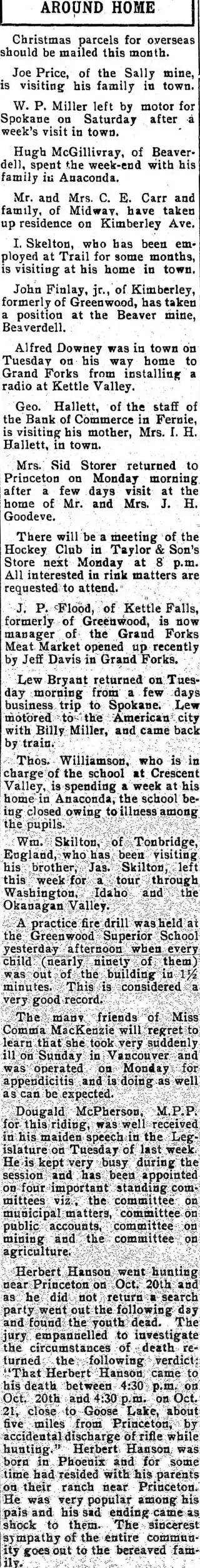 other Newspaper clipping from Nov 19, 1925 5936598