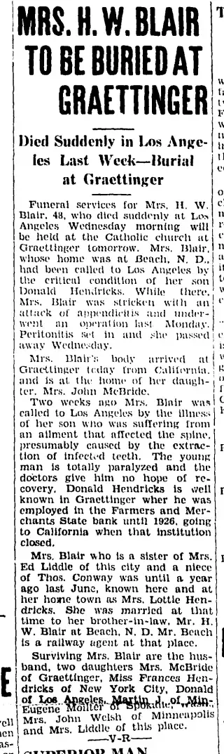 other Newspaper clipping from Aug 23, 1932 5936682