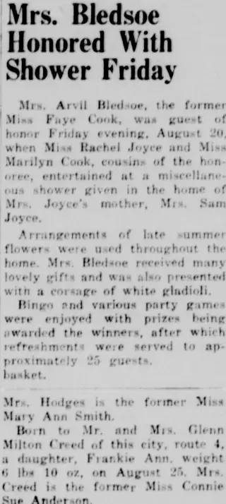 other Newspaper clipping from Aug 27, 1954 5936828