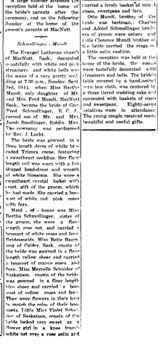 Marriage Newspaper clipping from Sep 28, 1944 5938226