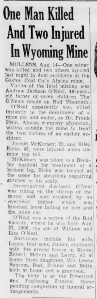 other Newspaper clipping from Aug 15, 1952 5938281