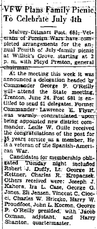other Newspaper clipping from Jun 21, 1945 5938671