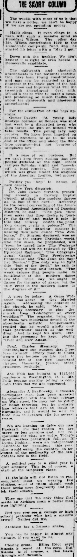 other Newspaper clipping from Sep 20, 1920 5939126