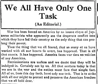 other Newspaper clipping from Dec 8, 1941 5941492