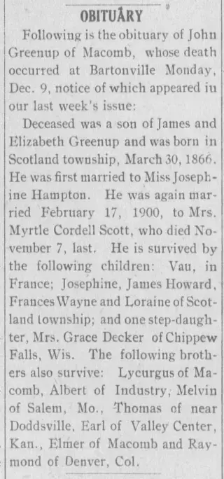 other Newspaper clipping from Dec 19, 1918 5941983