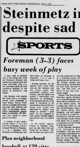 other Newspaper clipping from May 2, 1973 5942044