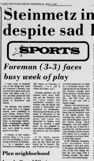 other Newspaper clipping from May 2, 1973 5942060