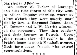 Marriage Newspaper clipping from Jan 24, 1917 5942509