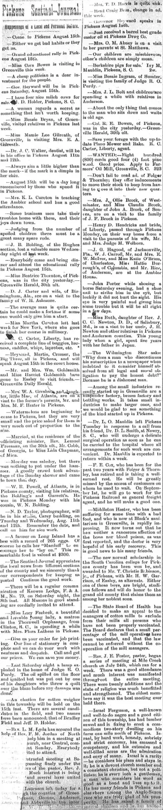 other Newspaper clipping from Aug 6, 1903 5942610