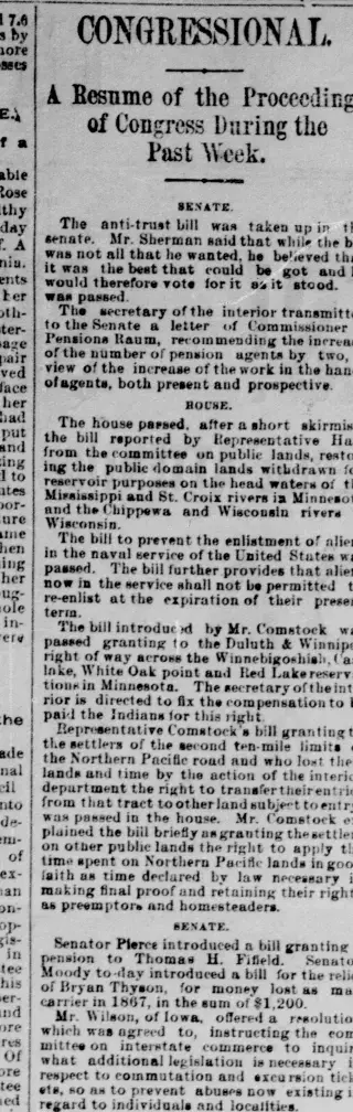 other Newspaper clipping from Apr 18, 1890 5942643