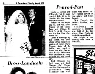 Marriage Newspaper clipping from Mar 4, 1976 5943453