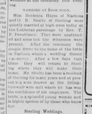 Marriage Newspaper clipping from Oct 7, 1903 5943481