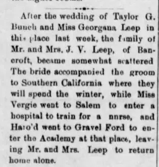 Marriage Newspaper clipping from Oct 23, 1907 5943613