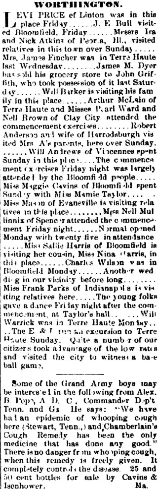other Newspaper clipping from May 6, 1892 5944469