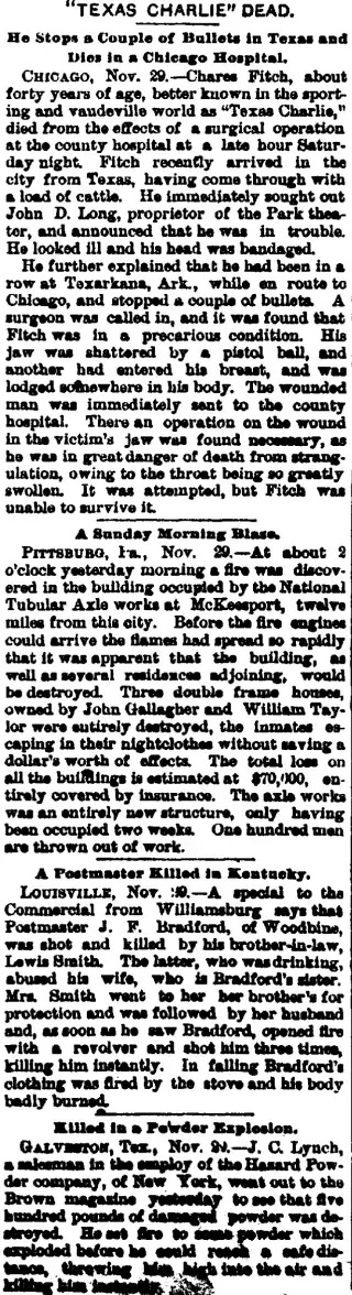 other Newspaper clipping from Nov 29, 1886 5944688
