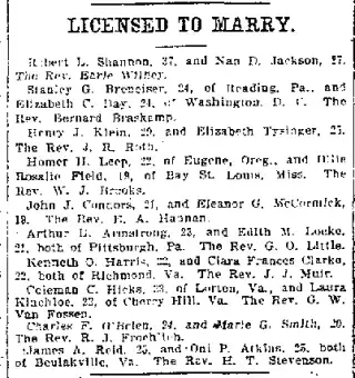 Marriage Newspaper clipping from May 1, 1914 5944700