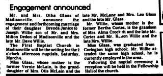 Marriage Newspaper clipping from Feb 25, 1976 5945387