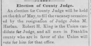 General news Newspaper clipping from Apr 26, 1861 5946567