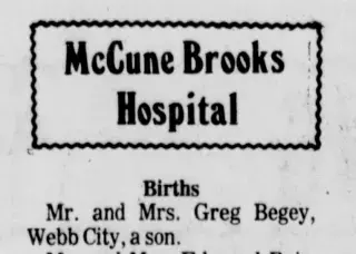 Birth Newspaper clipping from Apr 2, 1977 5946603
