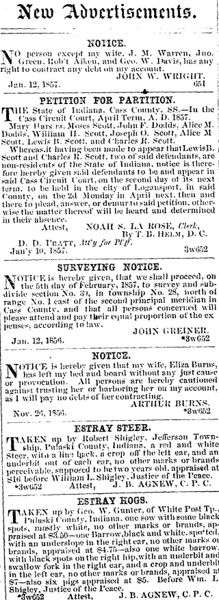 other Newspaper clipping from Jan 14, 1857 5946806
