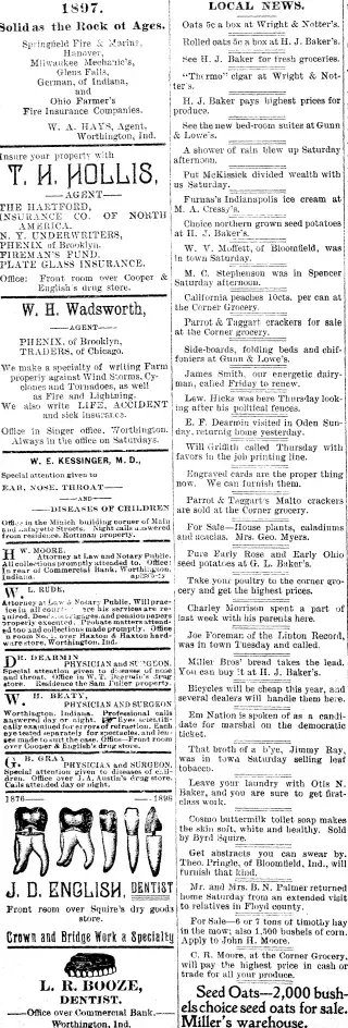 other Newspaper clipping from Mar 22, 1898 5946841