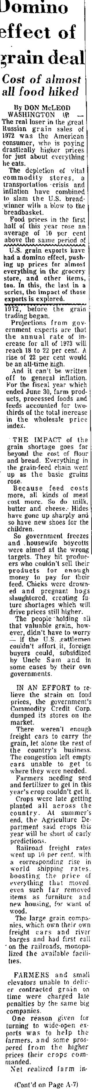 other Newspaper clipping from Oct 27, 1973 5947484