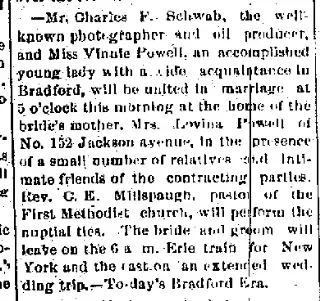 Marriage Newspaper clipping from Oct 3, 1901 5947863