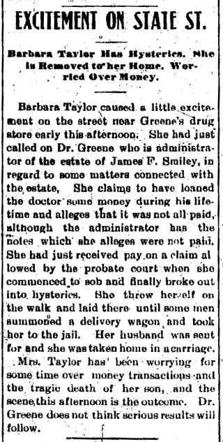 General news Newspaper clipping from Oct 5, 1900 5948030