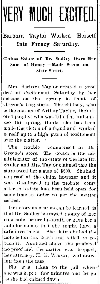 General news Newspaper clipping from Oct 5, 1900 5948058