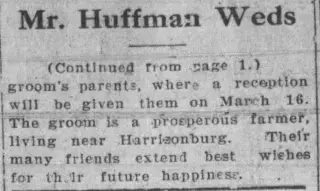 Marriage Newspaper clipping from Mar 11, 1910 5948211