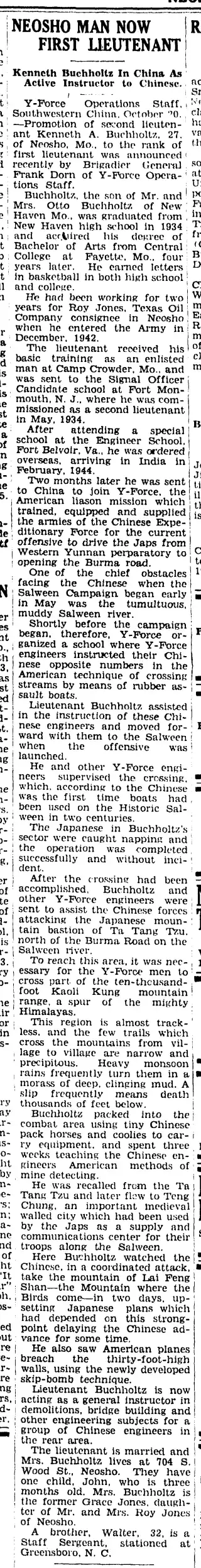 other Newspaper clipping from Dec 20, 1944 5948520