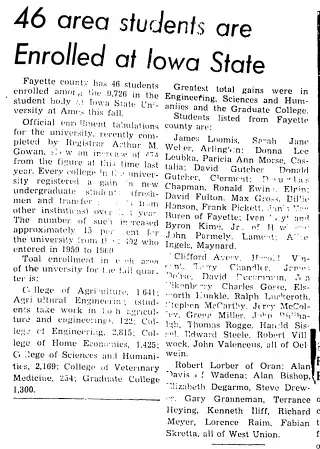 other Newspaper clipping from Nov 3, 1960 5949030